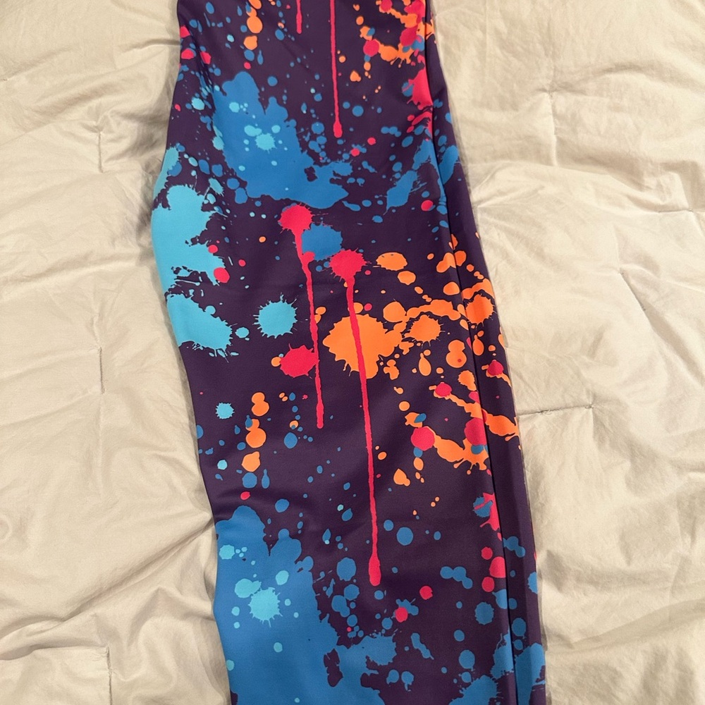 Colorful Splatter Print Skirt - Picture 3 of 3